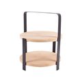 Cookinglife Afternoon Tea Stand / Serving Tower Cookinglife - Bamboo - 27 cm - 2 Layers