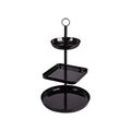 Cookinglife Afternoon Tea Stand / Serving Tower Cookinglife - Black - Metal