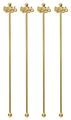 Paderno Cocktail Spoons BAR Octopus Gold 18.5 cm - 4 Pieces
