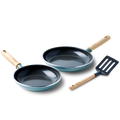 GreenPan Frying Pan Set - with spatula - Mayflower - ø 20 and 24 cm - ceramic non-stick coating