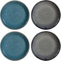 Leonardo Dessert Plates Matera Grey/Blue ø 16 cm - 4 Pieces