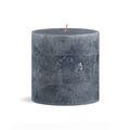 Bolsius Pillar Candle Rustic Slate Blue - 10 cm / ø 10 cm