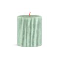 Bolsius Pillar Candle Rustic Print Jade Green - 8 cm / ø 7 cm