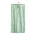 Bolsius Pillar Candle Rustic Print Jade Green - 13 cm / ø 7 cm