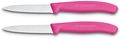 Victorinox Paring Knife Swiss Classic - Pink - Serrated - 2 Pieces
