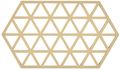 Zone Denmark Trivet Triangles - Warm Sand 24 x 14 cm