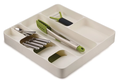 Joseph Joseph Cutlery Tray with 8 sections - White - 40x38 cm