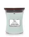 WoodWick Scented Candle Medium Sagewood &amp; Seagrass - 11 cm / ø 10 cm