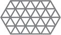 Zone Denmark Trivet Triangles - Cool Grey - 24 x 14 cm