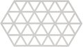 Zone Denmark Trivet Triangles - Warm Grey - 24 x 14 cm