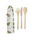 KitchenCraft Cutlery Set Natural Elements Bamboo 3-Piece