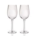 BarCraft Rosé Wine Glasses Ribbed 450 ml - 2 Pieces