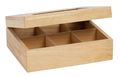 Cosy &amp; Trendy Tea Box Wood 6 Compartments