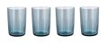 Bitz Water Glass Kusintha Blue 280 ml - 4 Pieces