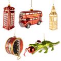 Nordic Light Christmas Bauble Set - London Madness - 5 Pieces