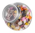 Sareva Storage jar / Candy jar - Glass / stainless steel lid - 2.2 liters