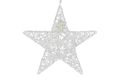 Countryfield Christmas Star Silver Leonie B - with LED timer - Medium