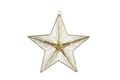 Countryfield Christmas Star Gold Castor - with LED timer - Medium