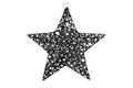 Countryfield Christmas Star Black Lille - with LED timer - Medium