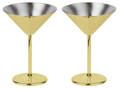Paderno Martini Glasses Gold 200 ml - 2 Pieces