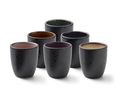 Bitz Espresso cups Gastro Black/multi 100 ml - 6 Pieces