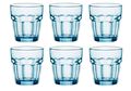 Bormioli Rocco Water Glasses Rock Bar Blue 270 ml - 6 Pieces