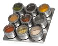 Blackwell Spice Rack Magnetic - Including 9 Spice Jars - Stainless Steel