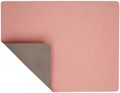 LIND DNA Placemat Nupo - Leather - Rose / Light Grey - double-sided - 45 x 35 cm