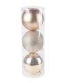 Cosy @Home Christmas Baubles Rose Gold ø 15 cm - 3 Pieces