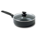 GreenPan Saute Pan - with lid - Cambridge - Infinity Black - ø 24 cm / 3.1 Liter - ceramic non-stick coating