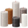 Bolsius Pillar Candles Set Rustic - New Neutrals