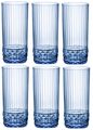 Bormioli Rocco Long Drink Glasses America 20's Sapphire Blue 490 ml - 6 Pieces