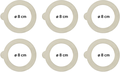 Bormioli Rubber Rings for Fido Mason Jar ø 8 cm - Set of 6