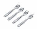 Alessi Oyster Fork Colombina Fish - FM23/36S4 - 4 Pieces - by Doriana &amp; Massimiliano Fuksas