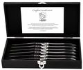 Laguiole Style de Vie Steak Knives Luxury Line Black Ebony - Set of 6