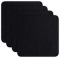 ASA Selection Coasters - Leather Optic Fine - Black - 10 x 10 cm - 4 Pieces