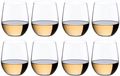 Riedel White Wine Glasses O Wine - Viognier / Chardonnay - 8 pieces