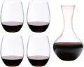 Riedel Red Wine Glass Set O Wine - 4 Pieces with Decanter