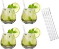 Schott Zwiesel Cocktail Glass Set Vina 4-Piece - with straws and brush