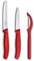 Victorinox Knife Set Swiss Classic - Red - 3-Piece