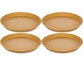 Koziol Breakfast Plates Connect Brown ø 21 cm - 4 Pieces