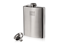 Vacu Vin Hip Flask - with funnel - Stainless Steel - Silver