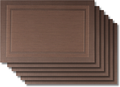 Jay Hill Placemats - Metal Brown - 45 x 31 cm - 6 Pieces