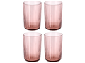 Bitz Water Glass Kusintha Pink 280 ml - 4 Pieces