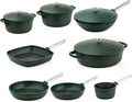 Westinghouse Pan Set Performance - Green - 8 pans - Complete pan set - Suitable for induction and all other heat sources