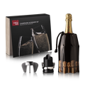 Vacu Vin Champagne Set - Black - 3-Piece