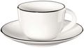 ASA Cup and Saucer A Table Ligne Noire 70 ml