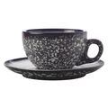 Maxwell &amp; Williams Cup and Saucer Caviar Granite 250 ml