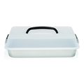 Patisse Baking Tin Silver Top With Carrying Lid 35 x 24 cm