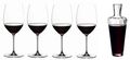 Riedel Cabernet/Merlot Wine Glasses + Mosel Veritas Decanter 